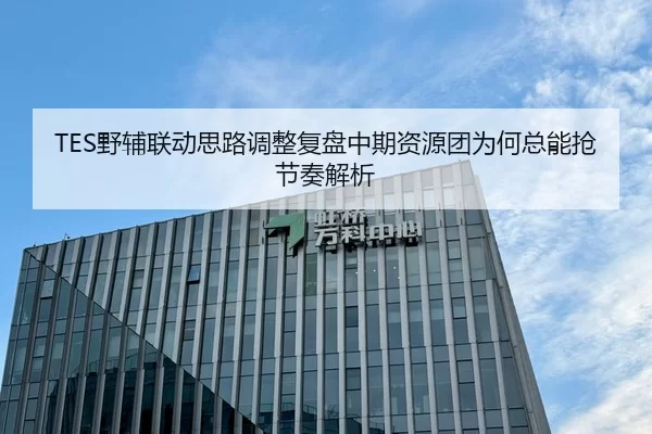 TES野辅联动思路调整复盘中期资源团为何总能抢节奏解析