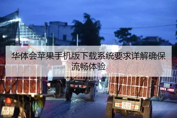 华体会苹果手机版下载系统要求详解确保流畅体验